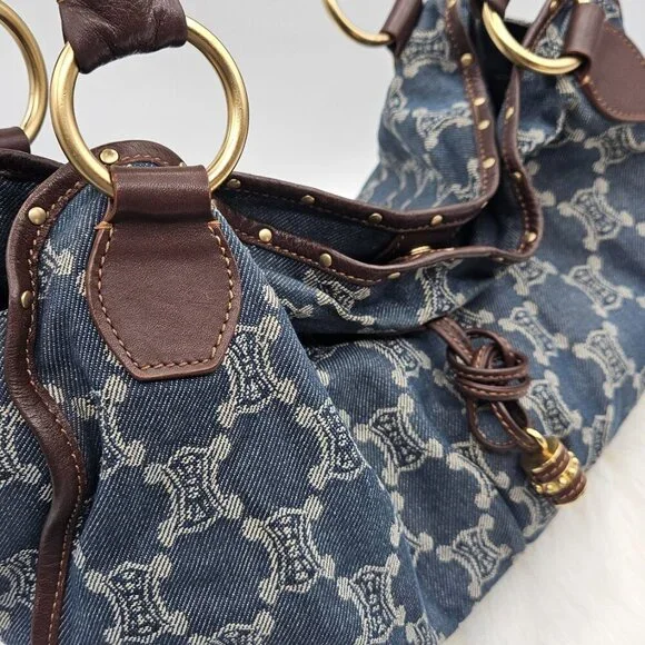 Céline Denim Hobo Shoulder Bag - Picture 13 of 17